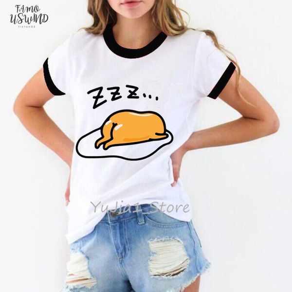 five more minutes funny sleeping lazy egg print graphic modal t women gudetama nbsp;tshirt tee shirt femme camisas mujer clothes, White
five more minutes funny sleeping lazy egg print graphic modal t women gudetama nbsp;tshirt tee shirt femme camisas mujer clothes, White