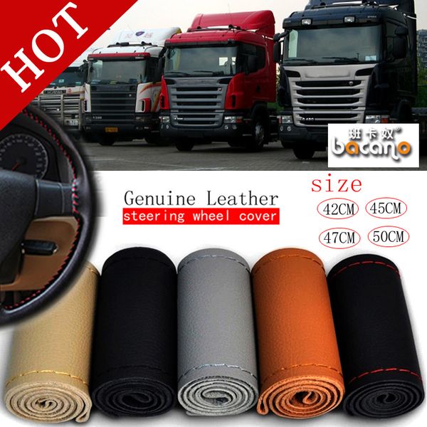 42cm 45cm 47cm 50cm car truck steering wheel cover truck bus diy handmade genuine leather steering wheel cover
42cm 45cm 47cm 50cm car truck steering wheel cover truck bus diy handmade genuine leather steering wheel cover