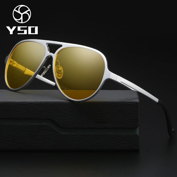sunglasses yso night vision glasses men aluminium magnesium frame polarized goggles for car driving fishing anti glare 8560, White;black
sunglasses yso night vision glasses men aluminium magnesium frame polarized goggles for car driving fishing anti glare 8560, White;black