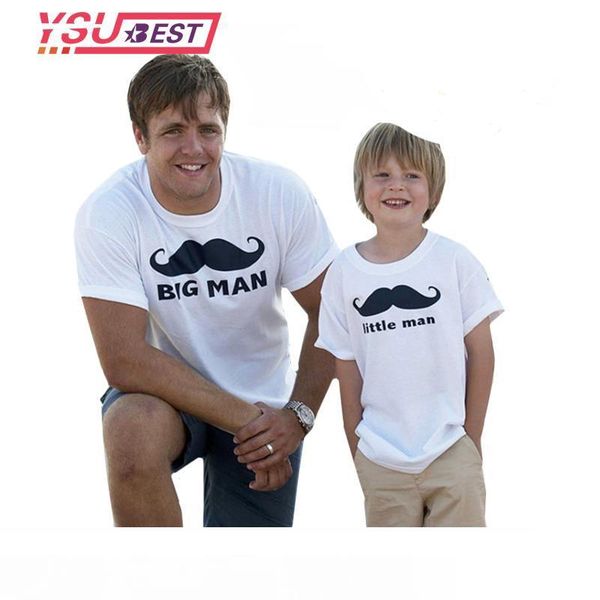 father son matching clothes 2018 summer parent-child outfits fashion big man little man daddy and mini me family t shirt, White;black 
father son matching clothes 2018 summer parent-child outfits fashion big man little man daddy and mini me family t shirt, White;black