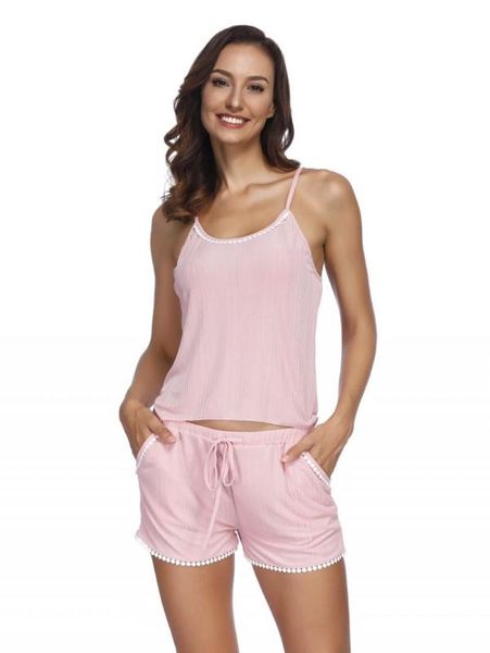 women's sleepwear summer pajamas for women sleeveless spaghetti strap pyjamas cami + shorts sets nightwear, Black;red
women's sleepwear summer pajamas for women sleeveless spaghetti strap pyjamas cami + shorts sets nightwear, Black;red