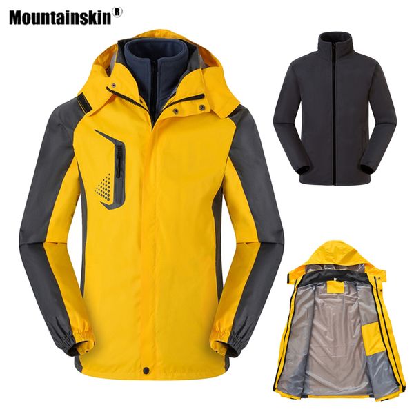 mountainskin men winter thick hiking jackets outdoor sport inside fleece jacket windproof thermal skiing camping male coat va574, Blue;black
mountainskin men winter thick hiking jackets outdoor sport inside fleece jacket windproof thermal skiing camping male coat va574, Blue;black