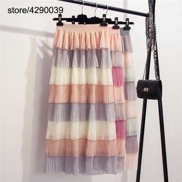 korea multi-level chiffon rainbow cake skirt summer sweet color matching layered ruffled skirt fairy skirts, Black
korea multi-level chiffon rainbow cake skirt summer sweet color matching layered ruffled skirt fairy skirts, Black