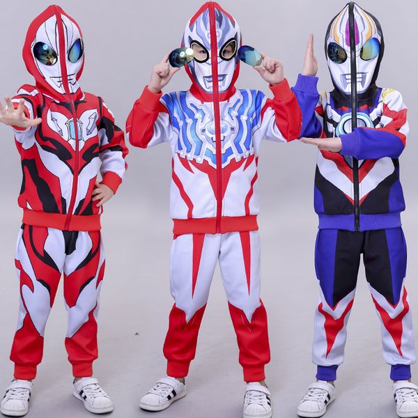 2020 ultraman clothes spring digital hooded goggles set mens childrens fashion cool cool transformation, White
2020 ultraman clothes spring digital hooded goggles set mens childrens fashion cool cool transformation, White