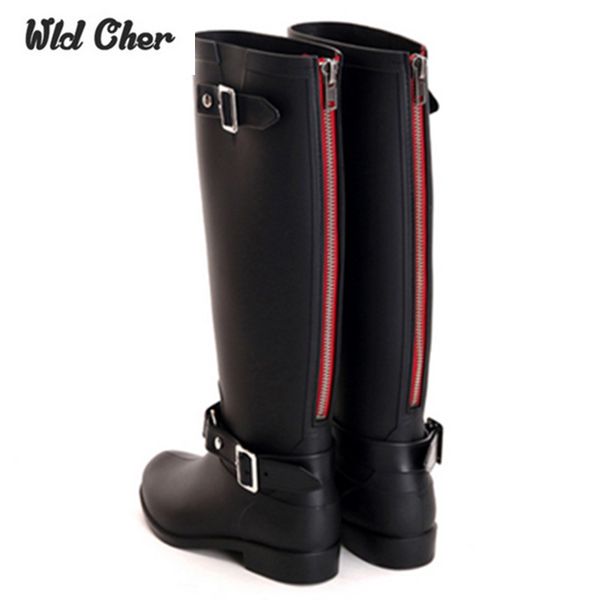 charming punk style zipper tall boots women's pure color rain boots outdoor rubber water shoes for female 36-41 plus size, Black
charming punk style zipper tall boots women's pure color rain boots outdoor rubber water shoes for female 36-41 plus size, Black