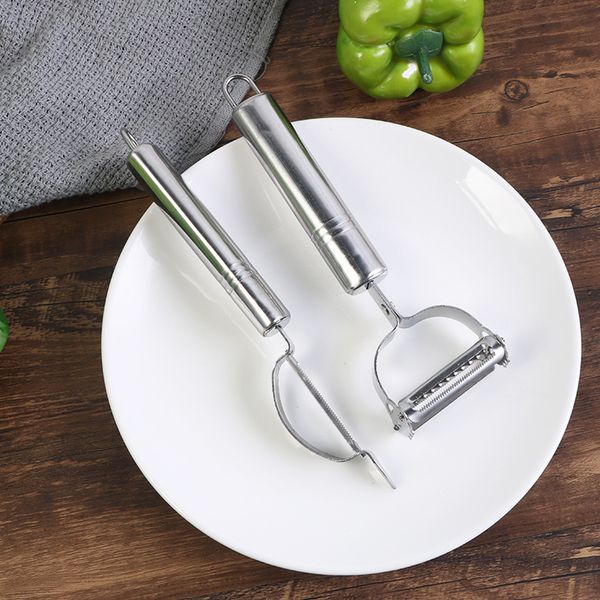 thickened stainless steel double-sided peeler sharp grater paring knife hair clip knife creative face gourd grater
thickened stainless steel double-sided peeler sharp grater paring knife hair clip knife creative face gourd grater