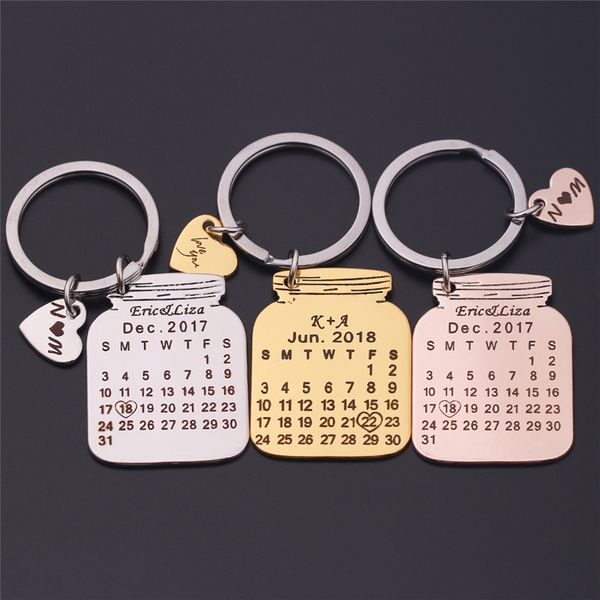 personalized custom jewelry name date calendar key chain engrave special date birthday key ring wedding anniversary gift, Silver
personalized custom jewelry name date calendar key chain engrave special date birthday key ring wedding anniversary gift, Silver