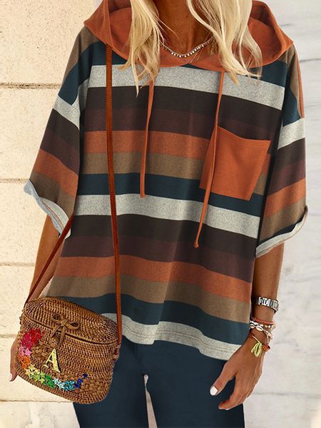 stripe batwing sleeve women hooded sweatshirt 4xl 5xl plus size hoodie 2020 spring casual half sleeve pockets sweatshirts ladies, Black
stripe batwing sleeve women hooded sweatshirt 4xl 5xl plus size hoodie 2020 spring casual half sleeve pockets sweatshirts ladies, Black