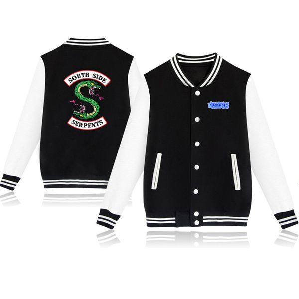 riverdale spring autumn fashion hip hop streetwear riverdale southside mens baseball jacket uniform men outerwear coats 4xl, Black
riverdale spring autumn fashion hip hop streetwear riverdale southside mens baseball jacket uniform men outerwear coats 4xl, Black