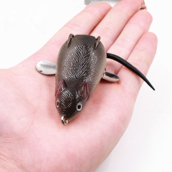 1 pcs 3d eyes sound bells 6.5cm/18.3g black soft mouse bait for snakehead bass fishing baits artificial baits sports accessories
1 pcs 3d eyes sound bells 6.5cm/18.3g black soft mouse bait for snakehead bass fishing baits artificial baits sports accessories