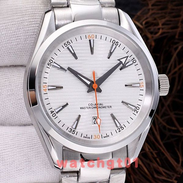 41 mm mens 150m aqua terra sea co-axial bond 007 men watches bracelet reloj 2813 automatic mechanical movement steel watch wristwatches, Slivery;brown
41 mm mens 150m aqua terra sea co-axial bond 007 men watches bracelet reloj 2813 automatic mechanical movement steel watch wristwatches, Slivery;brown