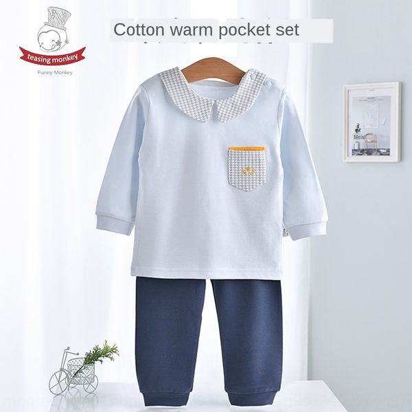 funny monkey 2020 baby thermal set baby male and thermal underwear female newborn children underwear set