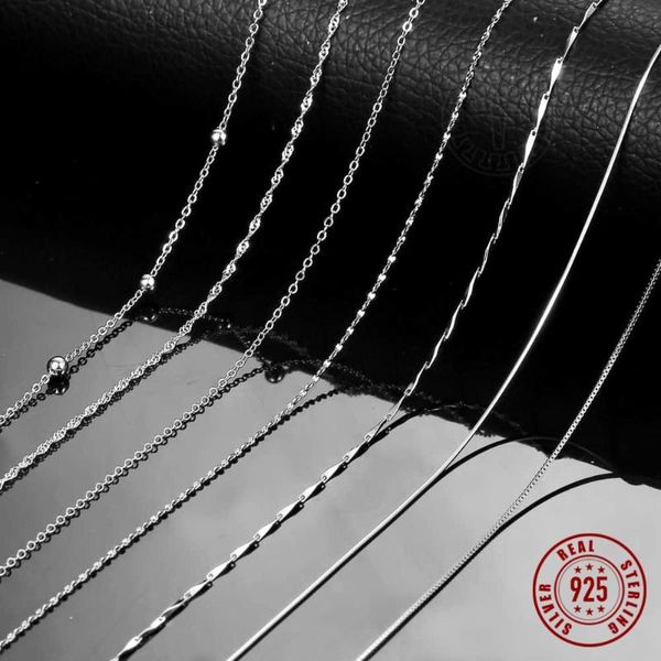 chains 1mm silver color necklace for women tiny snake box rolo cable ingot stick water wave beaded chain lsm02
chains 1mm silver color necklace for women tiny snake box rolo cable ingot stick water wave beaded chain lsm02