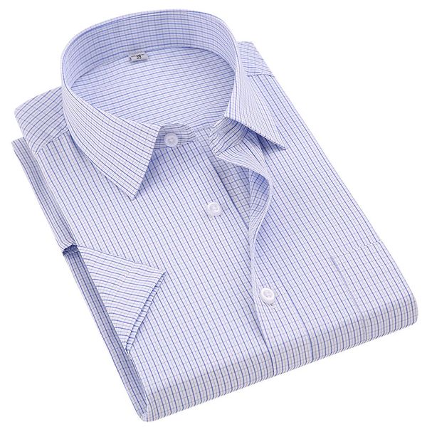 business new summer men's short sleeve formal dress shirts regular fit office clothes striped/solid/plaid smart casual shirt, White;black
business new summer men's short sleeve formal dress shirts regular fit office clothes striped/solid/plaid smart casual shirt, White;black