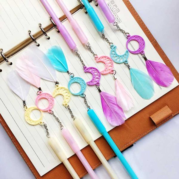 2pc moon feather gel pen black signature pen promotional student stationery school & office supply moon feather pendant gel
2pc moon feather gel pen black signature pen promotional student stationery school & office supply moon feather pendant gel