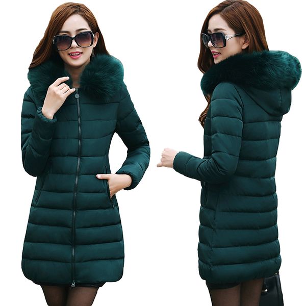 2018 new winter women jackets and coats thick warm hooded cotton padded parkas for women's winter jacket female cc315, Black
2018 new winter women jackets and coats thick warm hooded cotton padded parkas for women's winter jacket female cc315, Black