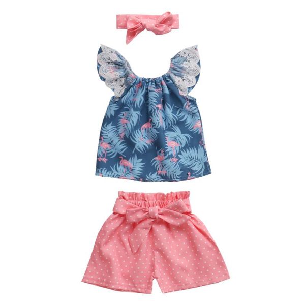 clothing sets toddler baby girl flamingo clothes set lace sleeves off shoulder ruffle shorts+headband outfit 3pcs, White
clothing sets toddler baby girl flamingo clothes set lace sleeves off shoulder ruffle shorts+headband outfit 3pcs, White