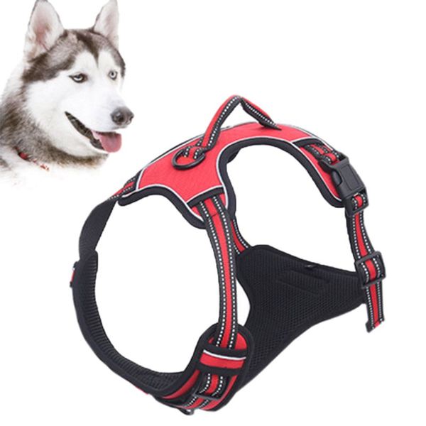 pet dog puppy cat harness vest adjustable breathable mesh chest collar for small medium large dogs