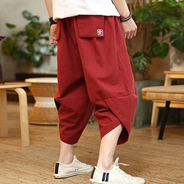 m-5xl plus size cotton linen casual loose harem pants men jogger pants men fitness trousers male chinese style calf-length, Black
m-5xl plus size cotton linen casual loose harem pants men jogger pants men fitness trousers male chinese style calf-length, Black