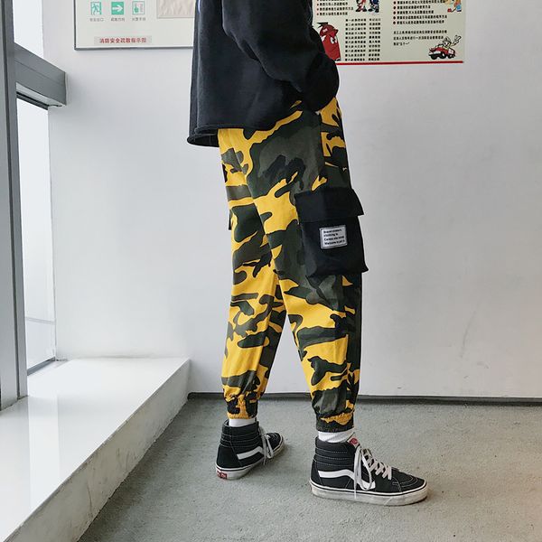 2019 men's yellow camouflage printing cotton casual sports pants male trousers harem hip hop style joggers sweatpants m-2xl, Black
2019 men's yellow camouflage printing cotton casual sports pants male trousers harem hip hop style joggers sweatpants m-2xl, Black