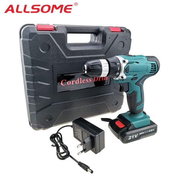 allsome 21v impact drill electric hand drill battery cordless hammer electric screwdriver home diy power tools + box
allsome 21v impact drill electric hand drill battery cordless hammer electric screwdriver home diy power tools + box