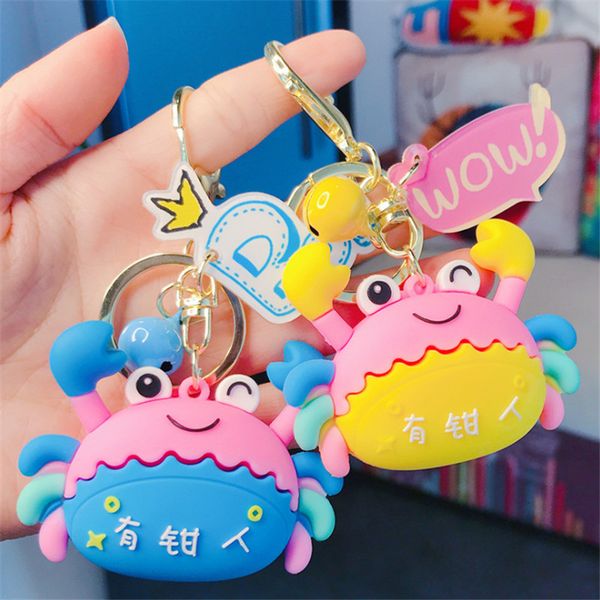 cartoon colorful crab key chain doll key ring gift for women girls bag pendant figure charms chains jewelry porte clef, Silver
cartoon colorful crab key chain doll key ring gift for women girls bag pendant figure charms chains jewelry porte clef, Silver