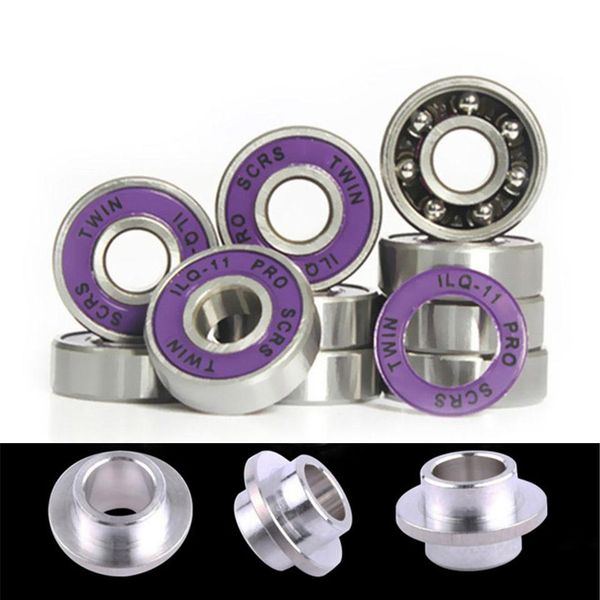 16 pieces twin ilq-11 skating bearings and 8 spacers deep groove 608zz chrome steel bearings abec-11 slalom sliding pj21 dahos
16 pieces twin ilq-11 skating bearings and 8 spacers deep groove 608zz chrome steel bearings abec-11 slalom sliding pj21 dahos