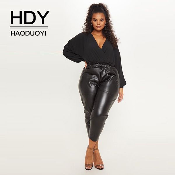 hdy haoduoyi 2019 summer plus size fashion street style deep v-collar bat long sleeve htype loose black women bodysuit, Black;white
hdy haoduoyi 2019 summer plus size fashion street style deep v-collar bat long sleeve htype loose black women bodysuit, Black;white
