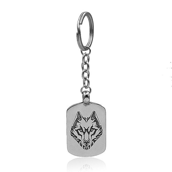 fashion stainless steel keychain 3d grassland animal wolf / lion pendant keychain car pendant jewelry gift accessories, Silver
fashion stainless steel keychain 3d grassland animal wolf / lion pendant keychain car pendant jewelry gift accessories, Silver