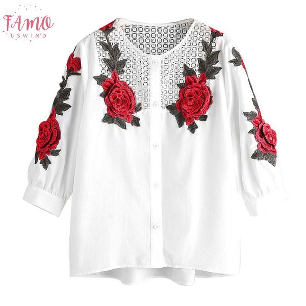 women blouses embroidered shirt casual blouse plus size blusas mujer de moda ropa femininas cap sleeve camisetas, White
women blouses embroidered shirt casual blouse plus size blusas mujer de moda ropa femininas cap sleeve camisetas, White