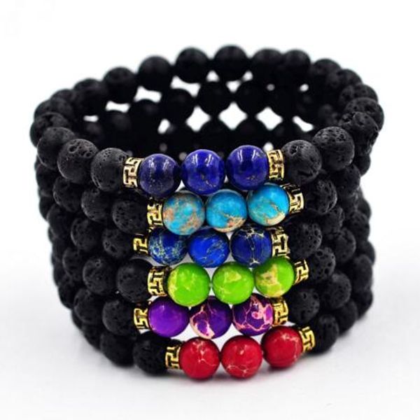 new beads bracelets natural lava stone bracelets retro buddha beads bracelets natural volcanic rock bracelet, Black
new beads bracelets natural lava stone bracelets retro buddha beads bracelets natural volcanic rock bracelet, Black