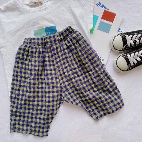 2020 korea style girls boys plaid pants cotton summer fashion kids pants 2-7t hv778, Blue
2020 korea style girls boys plaid pants cotton summer fashion kids pants 2-7t hv778, Blue