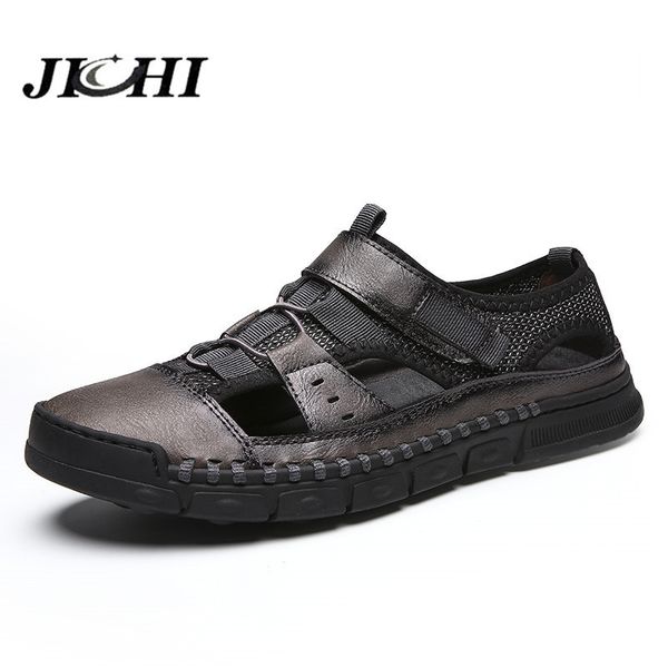 2020 genuine leather sandals men's summer casual beach shoes roman sandalias men's soft sole sandals big size 38-46 y200702, Black
2020 genuine leather sandals men's summer casual beach shoes roman sandalias men's soft sole sandals big size 38-46 y200702, Black