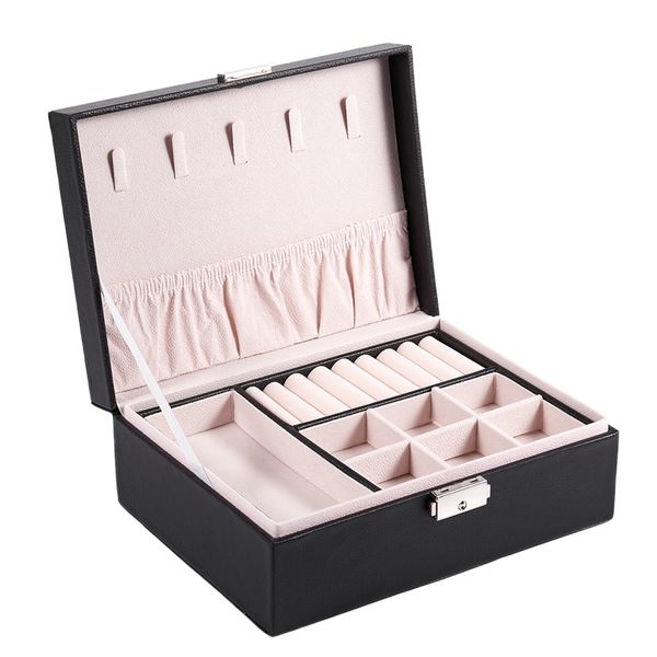 double storage box can put ring necklace earrings jewelry pu storage box glasses watch display, Pink;blue
double storage box can put ring necklace earrings jewelry pu storage box glasses watch display, Pink;blue