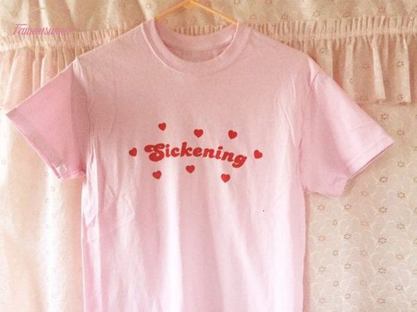 sickening aesthetic pink t shirt women tumblr fashion cute tee shirt camiseta rosa feminina white cotoon heart graphic v neck tees
sickening aesthetic pink t shirt women tumblr fashion cute tee shirt camiseta rosa feminina white cotoon heart graphic v neck tees
