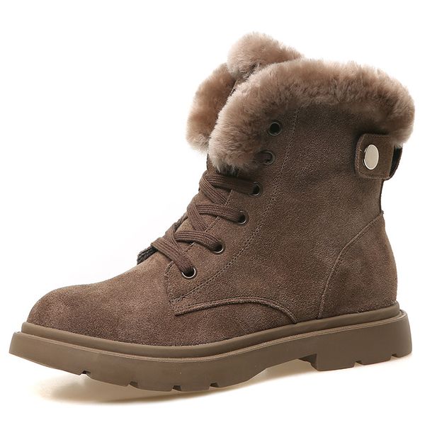 2019 women snow boots winter warm boots thick bottom platform motorcycle ankle for women thick fur cotton shoes, Black
2019 women snow boots winter warm boots thick bottom platform motorcycle ankle for women thick fur cotton shoes, Black