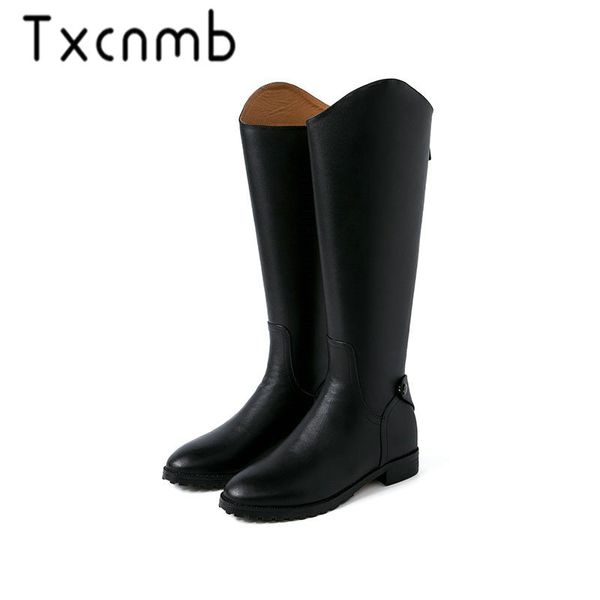 txcnmb boots women genuine leather knee high boots autumn winter back zipper shoes woman new fashion motorcycle riding, Black
txcnmb boots women genuine leather knee high boots autumn winter back zipper shoes woman new fashion motorcycle riding, Black