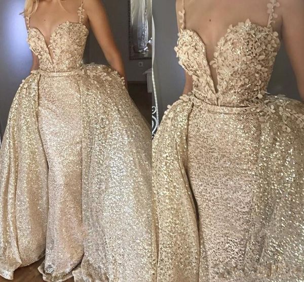 sparkly sequined evening dresses formal with detachable train spaghetti straps prom dress champagne gold eye caught party gowns, Black;red
sparkly sequined evening dresses formal with detachable train spaghetti straps prom dress champagne gold eye caught party gowns, Black;red