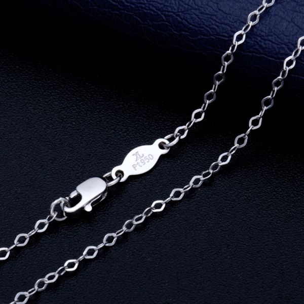 solid platinum necklace pt950 women luck rolo cable chain necklace lobster clasp 16" 18, Silver
solid platinum necklace pt950 women luck rolo cable chain necklace lobster clasp 16" 18, Silver