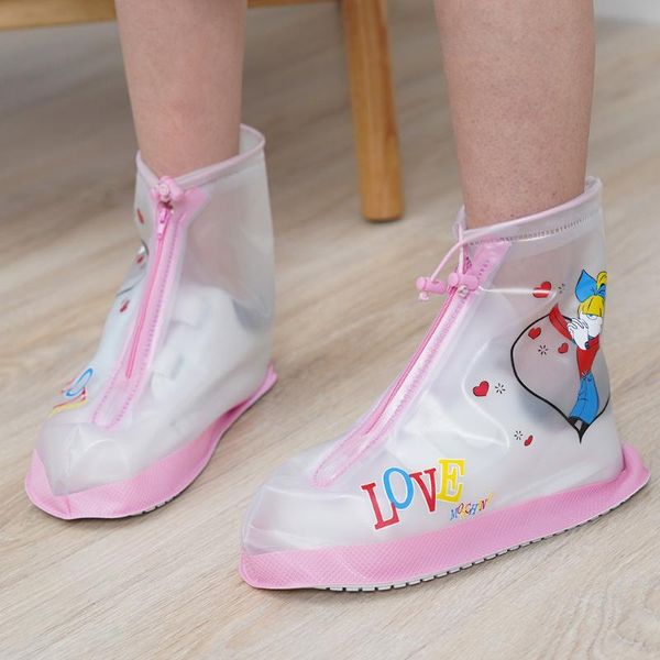 children non-disposable protective thicken waterproof carpet cleaning shoe cover protective shoes accessories, White;pink
children non-disposable protective thicken waterproof carpet cleaning shoe cover protective shoes accessories, White;pink