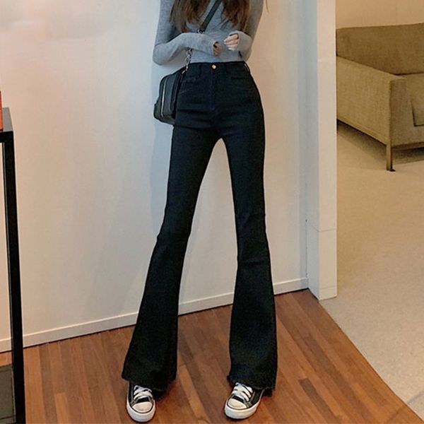 high waist black mom flare jeans women slim wide leg pants ladies bell bottom jeans female boyfriend denim trouser streetwear, Blue
high waist black mom flare jeans women slim wide leg pants ladies bell bottom jeans female boyfriend denim trouser streetwear, Blue