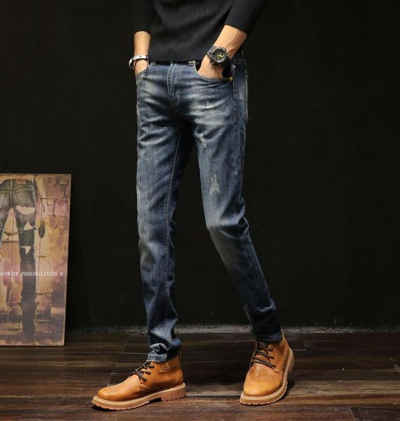 new european and american men's jeans fall stretch straight cylinder jeans fashion xzz6363-1, Blue
new european and american men's jeans fall stretch straight cylinder jeans fashion xzz6363-1, Blue
