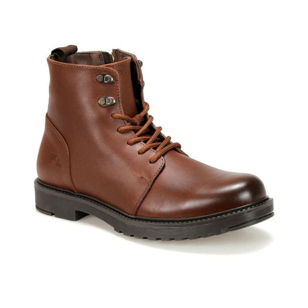 flo silvio ltr light brown men boots lumberjack, Black
