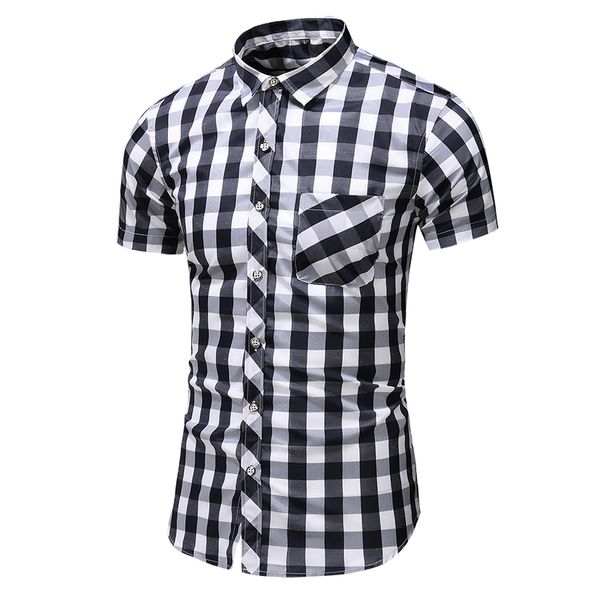 6xl 7xl mens shirts casual slim fit hawaiian shirt men summer shirt new style plaid short sleeve men clothing 2019, White;black
6xl 7xl mens shirts casual slim fit hawaiian shirt men summer shirt new style plaid short sleeve men clothing 2019, White;black