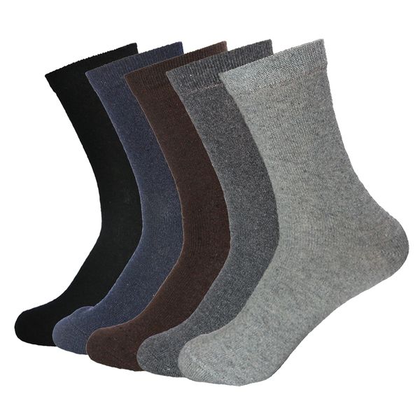 5 pair wool quality new knitted men's socks spring autumn winter warm thick solid pattern business casual soft sock meias, Black
5 pair wool quality new knitted men's socks spring autumn winter warm thick solid pattern business casual soft sock meias, Black