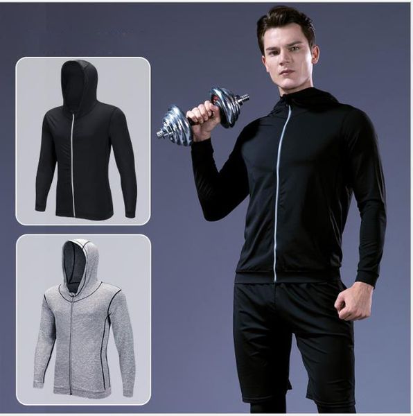 jacket men's fitness running training long sleeve gymnasium zipper casual hoodie quick dry jacket, White;black
jacket men's fitness running training long sleeve gymnasium zipper casual hoodie quick dry jacket, White;black