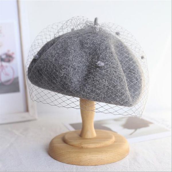 2018 new winter hats for women female vintage solid color mesh yarn berets women retro wool beret hat h3, Blue;gray
2018 new winter hats for women female vintage solid color mesh yarn berets women retro wool beret hat h3, Blue;gray