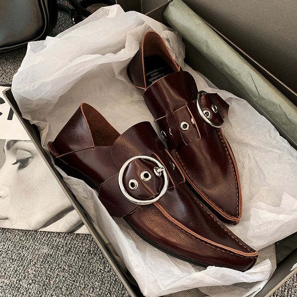 chaussures femme new spring flat shoes women's loafers genuine leather metal decoration comfortable casual shoes mujer, Black
chaussures femme new spring flat shoes women's loafers genuine leather metal decoration comfortable casual shoes mujer, Black
