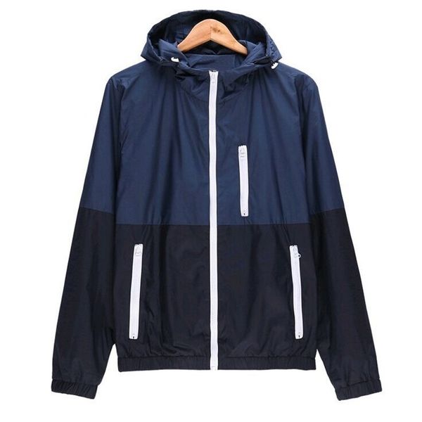 spring and summer thin section color matching hooded sunscreen windbreaker jacket korean skin coat large size casual jacket, Black;brown
spring and summer thin section color matching hooded sunscreen windbreaker jacket korean skin coat large size casual jacket, Black;brown