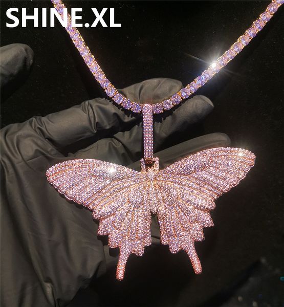 iced out pink zircon animal big butterfly pendant necklace with cuban chain tennis chain mens hip hop bling jewelry gift, Silver
iced out pink zircon animal big butterfly pendant necklace with cuban chain tennis chain mens hip hop bling jewelry gift, Silver